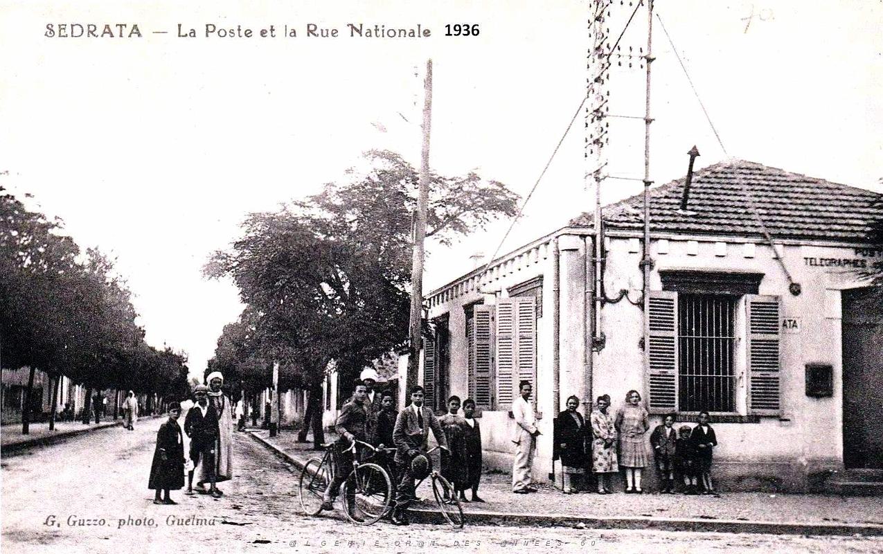 1692- Sedrata - La Poste et la Rue Nationale - 1936.jpg